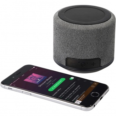 Logotrade Firmengeschenke das Foto: Fiber 3W Bluetooth® Lautsprecher mit kabelloser Ladefunktion