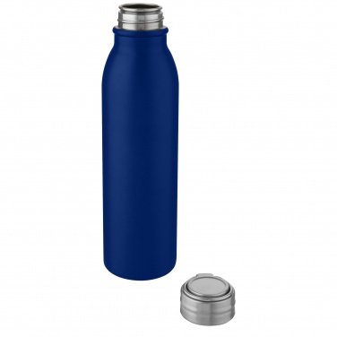 Logotrade Werbeartikel das Foto: Harper 700 ml Sportflasche aus Edelstahl mit Metallschlaufe