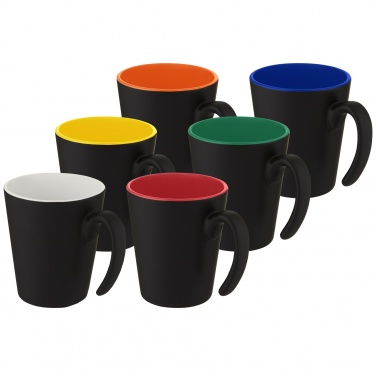 Logotrade Firmengeschenke das Foto: Oli 360 ml Keramikbecher mit Henkel