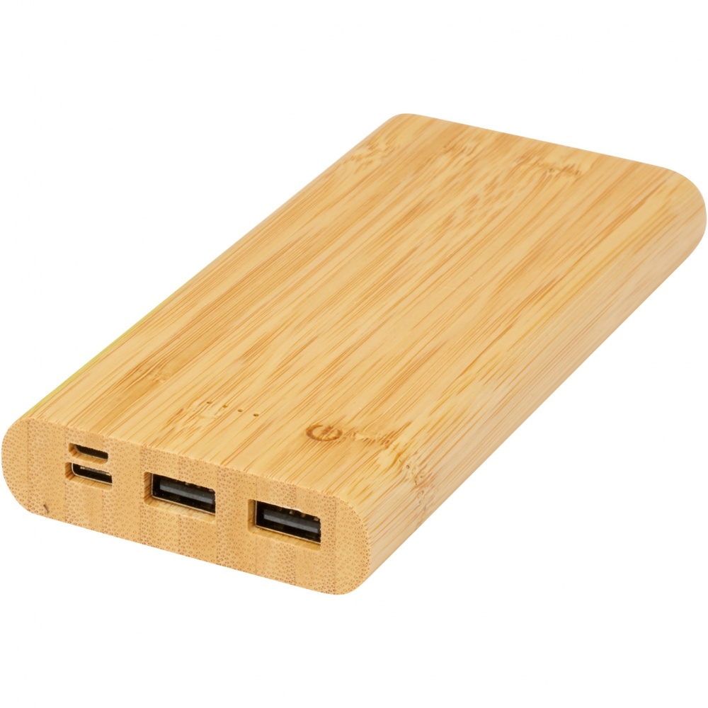 Logotrade werbemittel das Foto: Tulda 10.000 mAh Powerbank aus Bambus