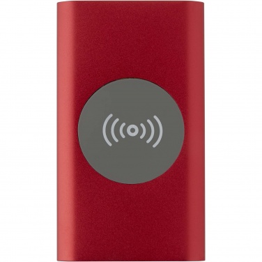 Logotrade Firmengeschenke das Foto: Juice 4000 mAh Typ-C kabellose Powerbank aus recyceltem Aluminium 