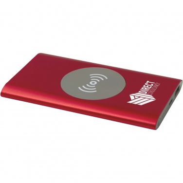Logotrade Firmengeschenke das Foto: Juice 4000 mAh Typ-C kabellose Powerbank aus recyceltem Aluminium 