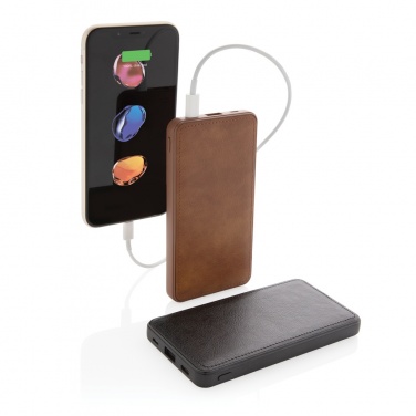 Logotrade werbemittel das Foto: Tusca 10.000 mAh PU Powerbank
