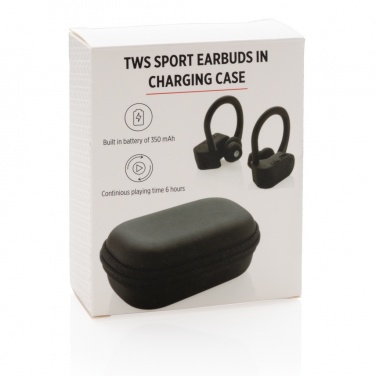 Logotrade werbemittel das Foto: TWS Sport-Ohrhörer mit Ladebox
