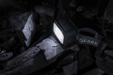 Logotrade Firmengeschenke das Foto: Gear X Hochleistungs-Kopflampe aus RCS rPlastik