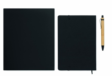 Logotrade Firmengeschenke das Foto: DIN A5 RPET Notizbuch-Set