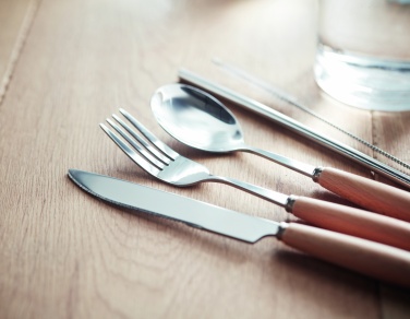 Logotrade Werbegeschenke das Foto: Besteck-Set Edelstahl