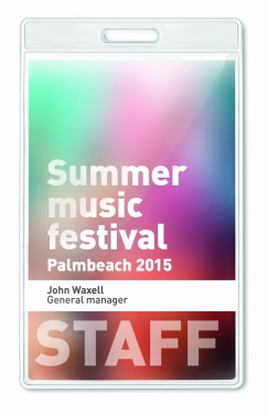 Logotrade werbemittel das Foto: Transparente Kartenhülle