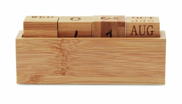 Logotrade werbemittel das Foto: Kalender Bambus