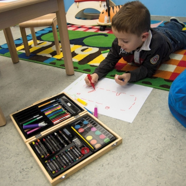 Logotrade Werbeartikel das Foto: Großes Holzmalset MAXI