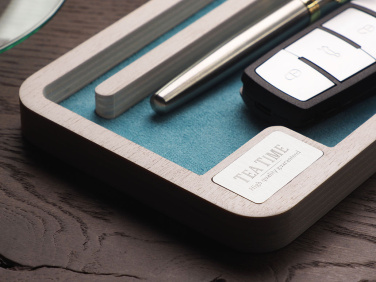 Logotrade Werbegeschenke das Foto: Schreibtisch-Organizer aus Holz 1818121