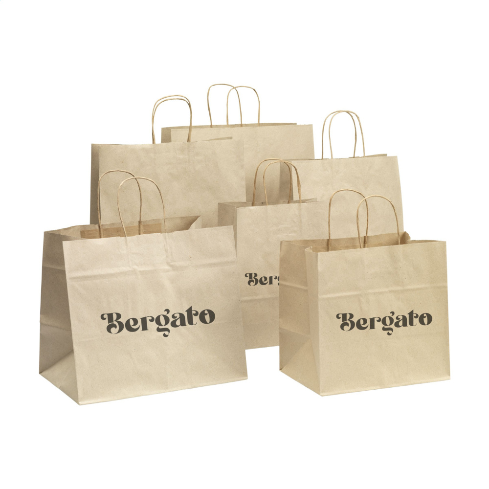Logotrade Firmengeschenke das Foto: Leaf It Bag recyceltes Graspapier (90 g/m²) M
