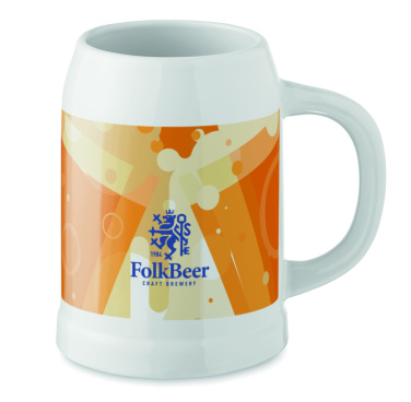Logotrade Geschäftsgeschenke das Foto: Bierkrug Sublimation 500 ml