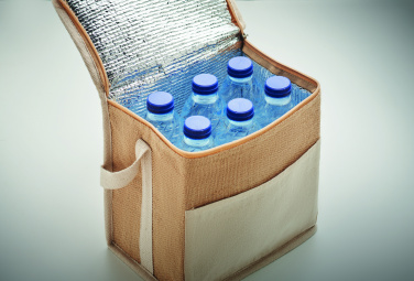Logotrade Logogeschenke das Foto: Kühltasche Jute 3L