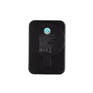 Logotrade Logogeschenke das Foto: Stellar 5.000mAh 5W magnetische Powerbank aus RCS rec. ABS