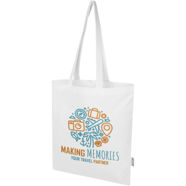 Logotrade Firmengeschenke das Foto: Madras Blend 140 g/m² Tragetasche aus GRS-recycelter Baumwolle 7L