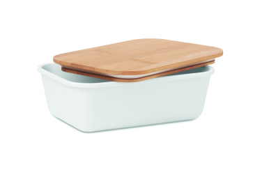 Logotrade Werbegeschenke das Foto: Lunchbox mit Bambus-Deckel