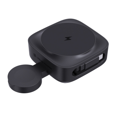 Logotrade Logogeschenke das Foto: Urban Vitamin Goleta 2-in-1 15W Magnetic Wireless Charger