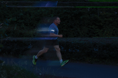 Logotrade Logogeschenke das Foto: Lumi Sprint wiederaufladbares LED Lauflicht aus RCS rec. ABS