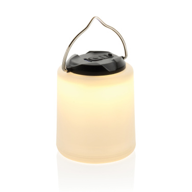 Logotrade Werbegeschenke das Foto: Limio tragbare wiederaufladbare Tischlampe aus RCS rec. ABS