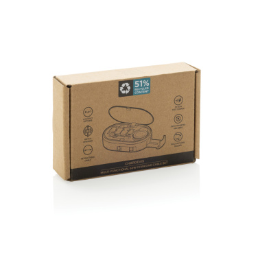Logotrade Werbeartikel das Foto: Chargevix Multifunktionales 60W-Lade-Set aus RCS rPlastic