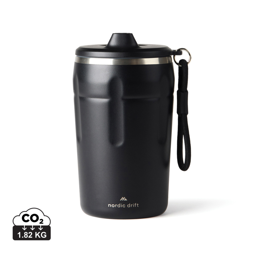 Logotrade Geschäftsgeschenke das Foto: Nordic Drift Trail verschließbarer RCS Mug 350ml