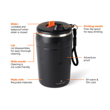 Logotrade Werbeartikel das Foto: Nordic Drift Trail verschließbarer RCS Mug 350ml