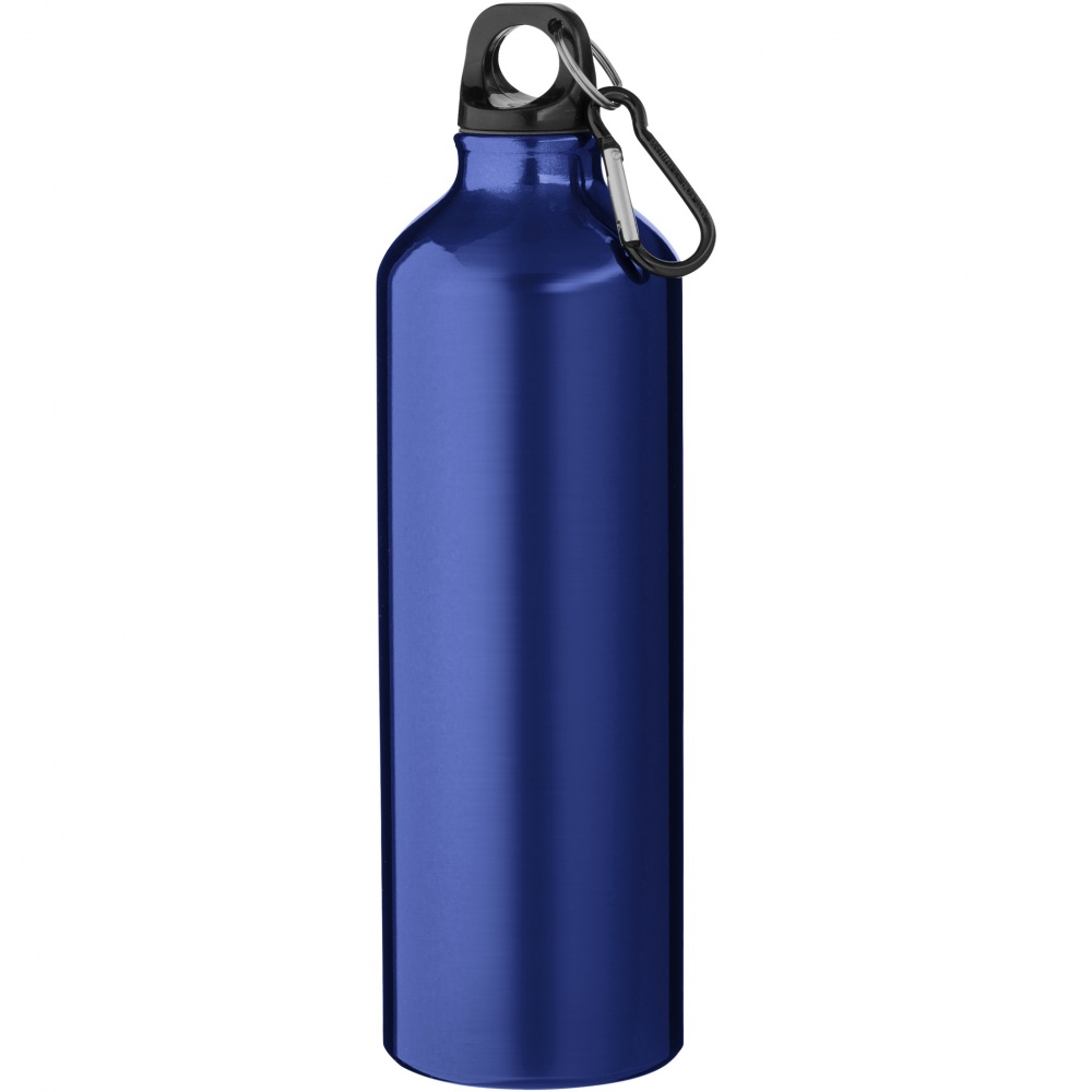 Logo trade corporate gift photo of: Oregon 770 ml aluminium water bottle with carabiner