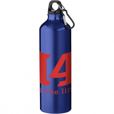 Logo trade advertising products picture of: Oregon 770 ml aluminium water bottle with carabiner