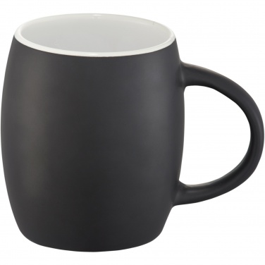 Logotrade promotional products photo of: Hearth 400 ml ceramic mug with wooden coaster