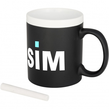 Logo trade promotional giveaways image of: Chalk-write 330 ml ceramic mug