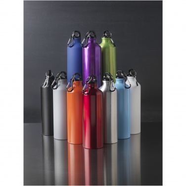 Logo trade advertising products image of: Oregon 770 ml matte water bottle with carabiner