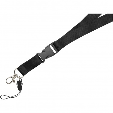 Logotrade promotional item image of: Sagan phone holder lanyard with detachable buckle