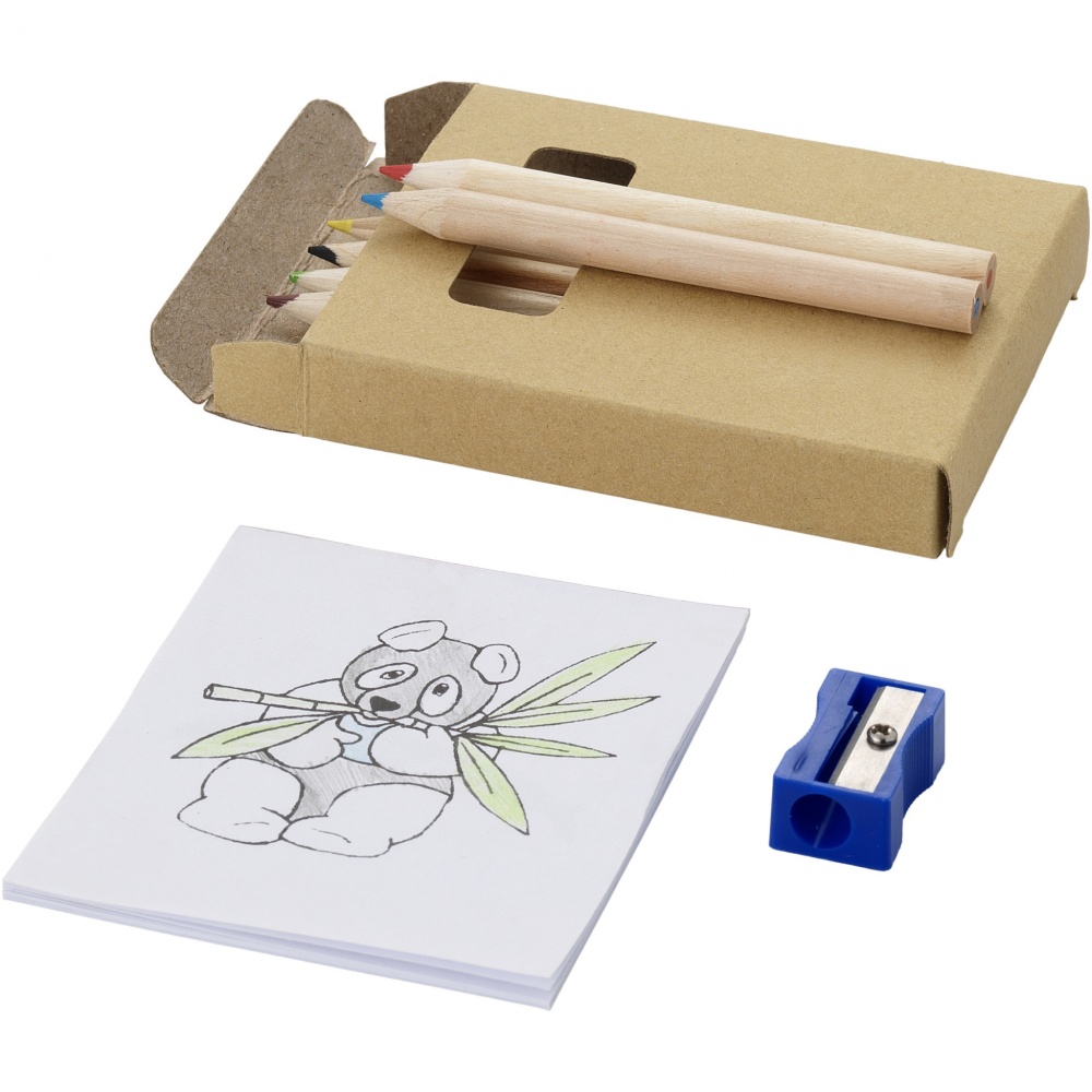 Logotrade promotional items photo of: Streaks 8-piece colouring set