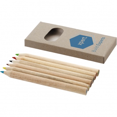 Logotrade advertising product image of: Ayola 6-piece coloured pencil set
