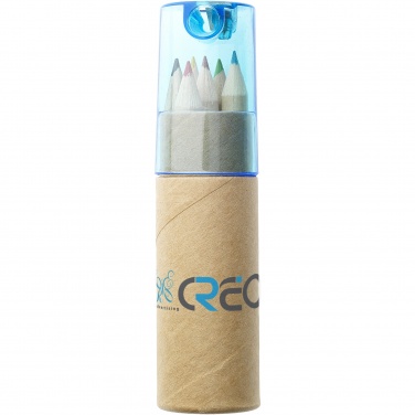 Logo trade promotional gifts picture of: Kram 6-piece coloured pencil set