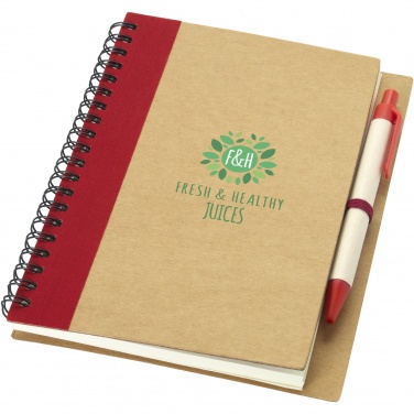 Logotrade promotional gift picture of: Priestly recycled notebook with pen