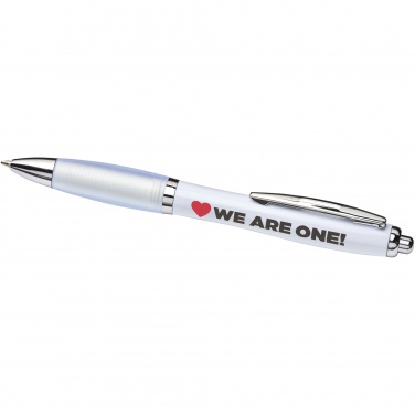 Logo trade promotional gifts picture of: Nash ballpoint pen with coloured barrel and grip