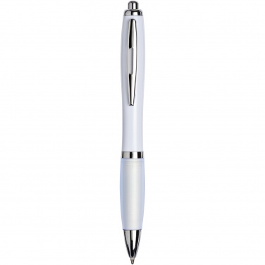 Logotrade promotional gift picture of: Nash ballpoint pen with coloured barrel and grip