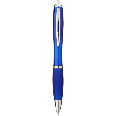 Logo trade promotional items picture of: Nash ballpoint pen with coloured barrel and grip