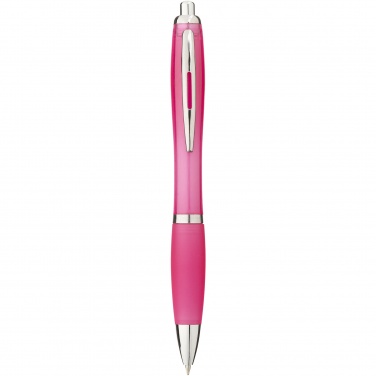 Logo trade promotional item photo of: Nash ballpoint pen with coloured barrel and grip
