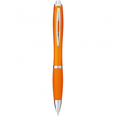 Logo trade promotional merchandise picture of: Nash ballpoint pen with coloured barrel and grip