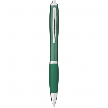 Logo trade promotional giveaway photo of: Nash ballpoint pen with coloured barrel and grip