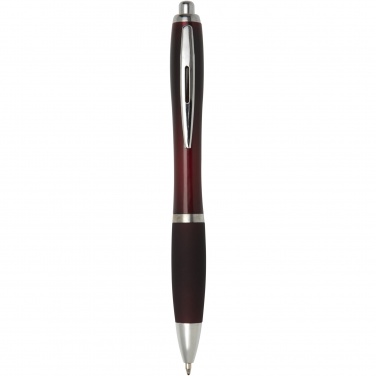 Logo trade promotional products image of: Nash ballpoint pen with coloured barrel and grip