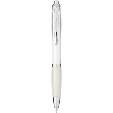 Logo trade promotional gifts picture of: Nash ballpoint pen with coloured barrel and grip