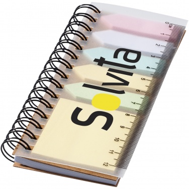 Logotrade promotional giveaway picture of: Spinner spiral notebook with coloured sticky notes