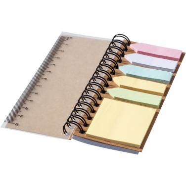 Logotrade promotional merchandise image of: Spinner spiral notebook with coloured sticky notes