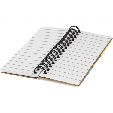 Logotrade promotional product image of: Spinner spiral notebook with coloured sticky notes