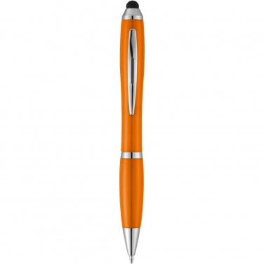 Logotrade promotional product picture of: Nash stylus ballpoint pen with coloured grip