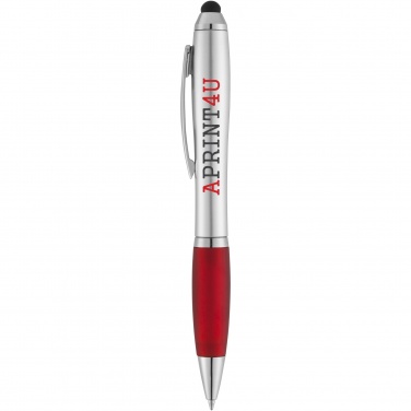Logotrade advertising product image of: Nash stylus ballpoint with coloured grip